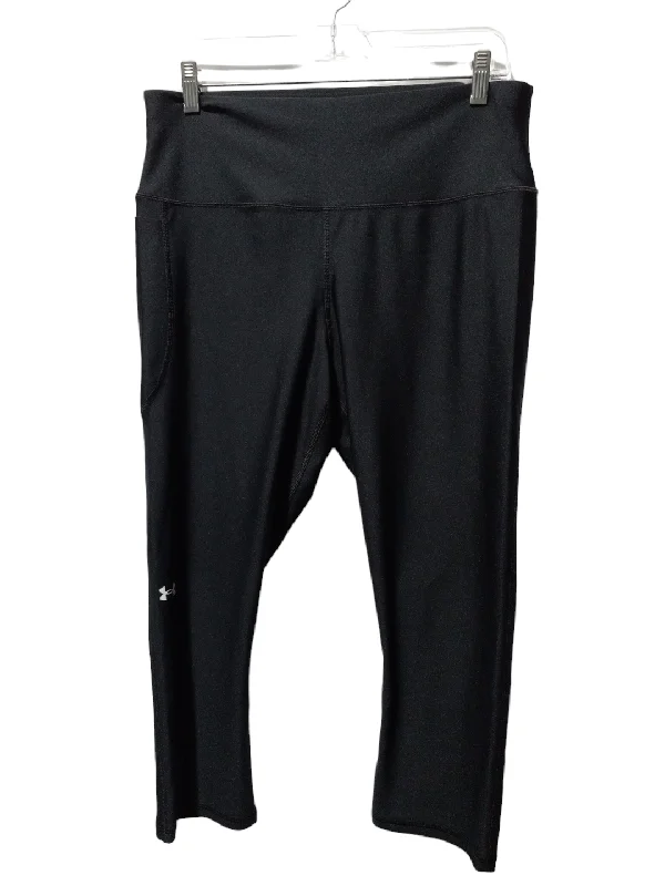 Black Athletic Capris Under Armour, Size 1x