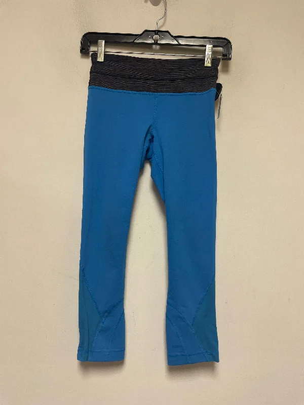 Blue Athletic Capris Lululemon, Size 2