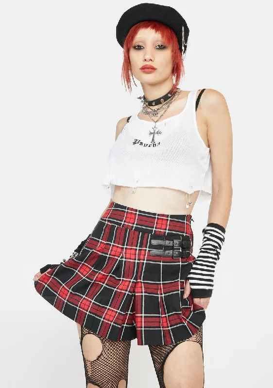 Gothic Tartan Skort