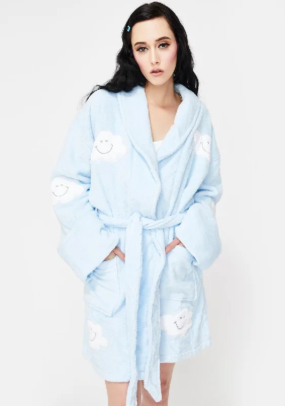 Happy Cloud Applique Short Robe