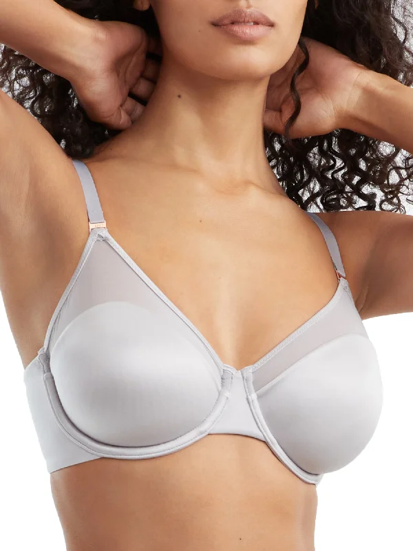 Le Mystere Women's Satin & Mesh Unlined Bra