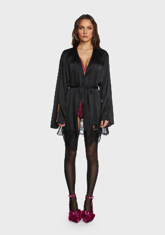 Rosie Satin And Lace Robe