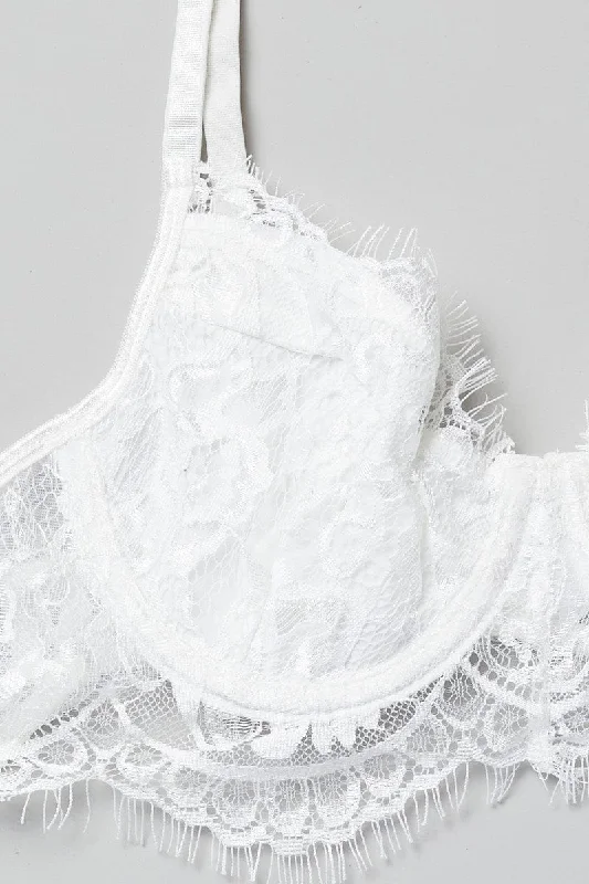 White Lace Lingerie Set