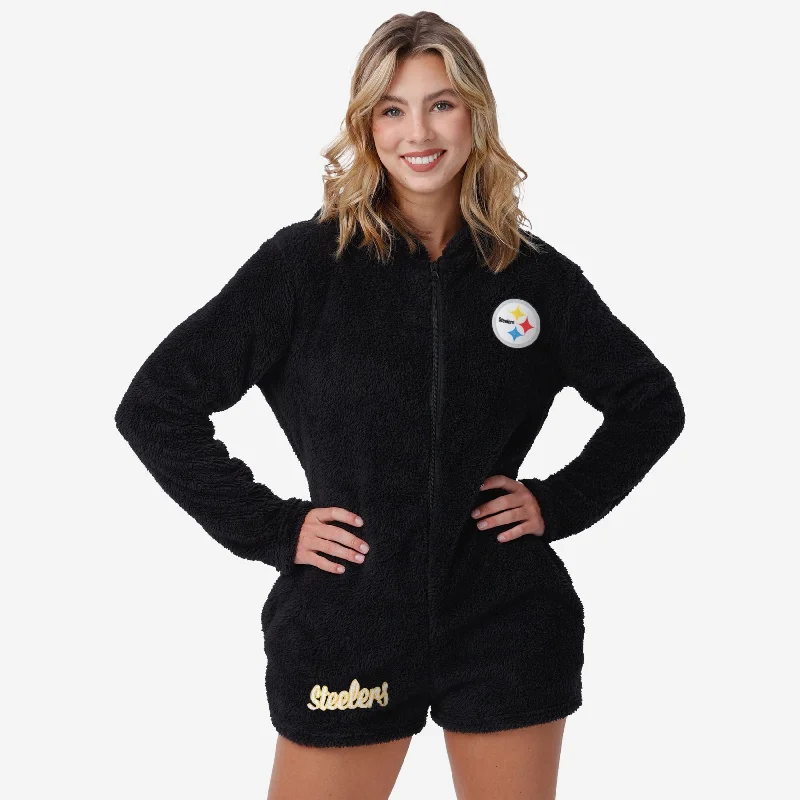 Pittsburgh Steelers Womens Short Cozy One Piece Pajamas