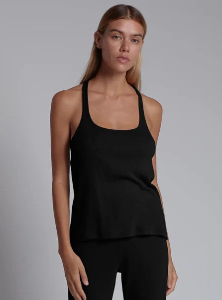 NAYA Shelf Bra Tank in Black