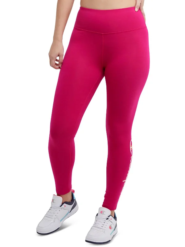 Womens Logo Moisture Wicking Athletic Leggings