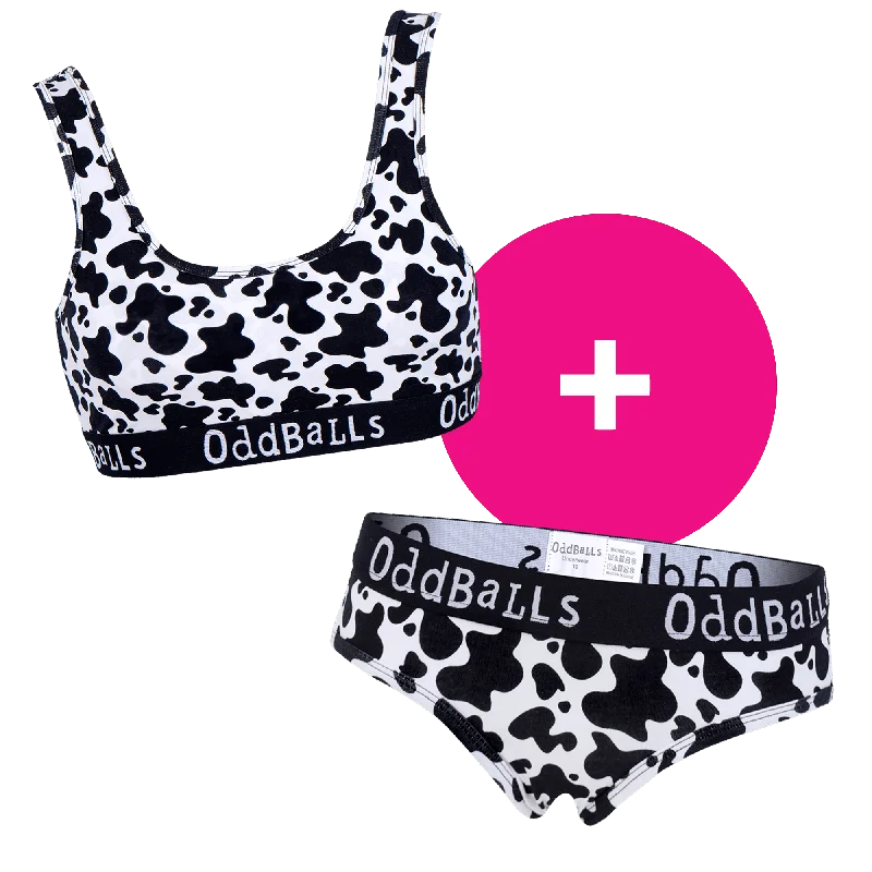 Fat Cow - Women's Bralette and Briefs Bundle