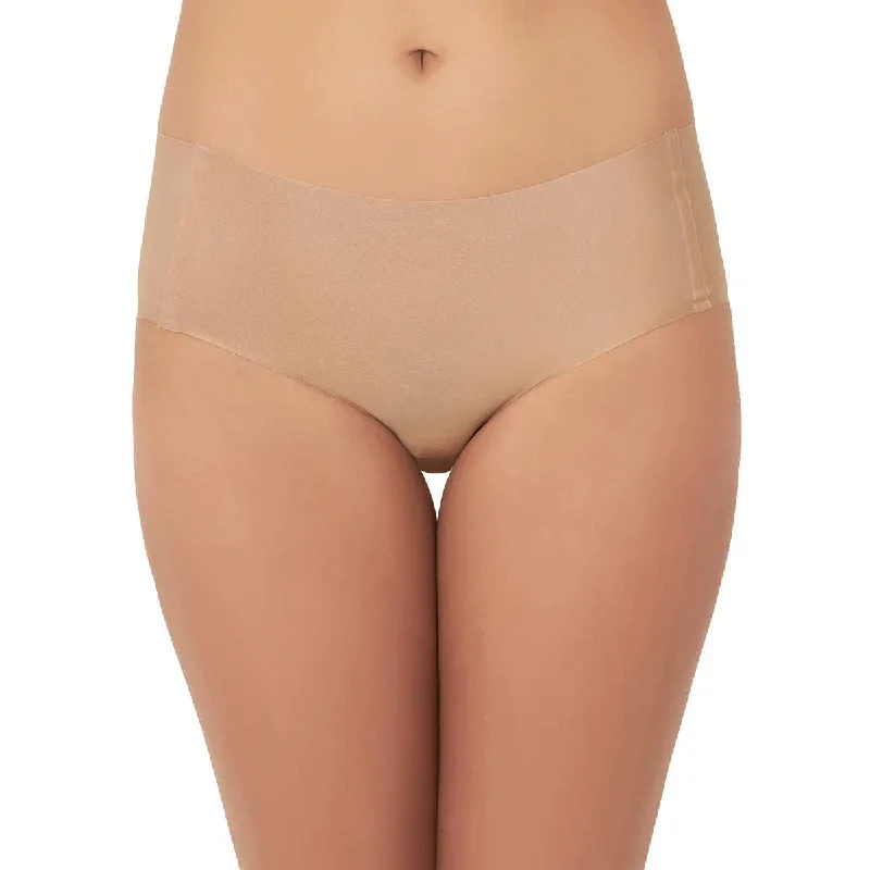 Gococi Mid Waist Full Coverage Solid Hipster Seamless Panty - Beige