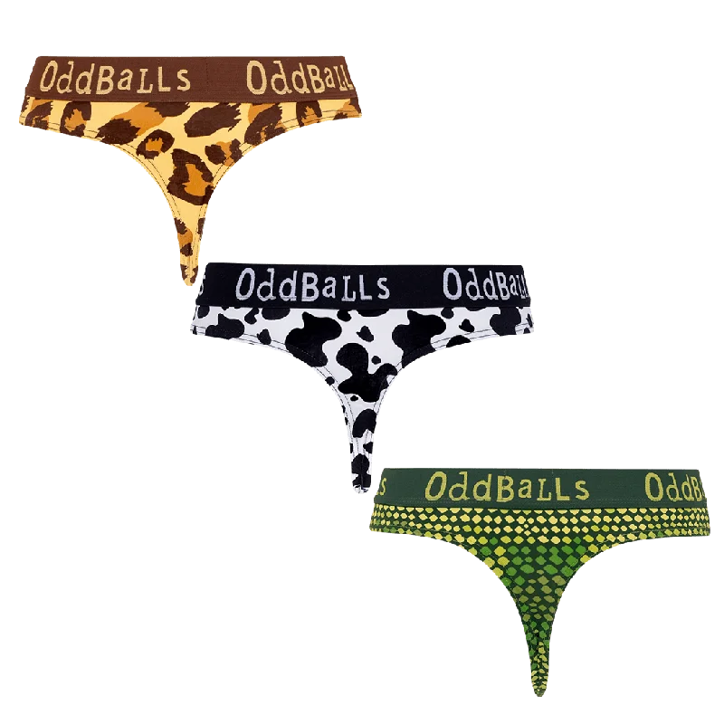 Jungle Bundle - Ladies Thong 3 Pack Bundle