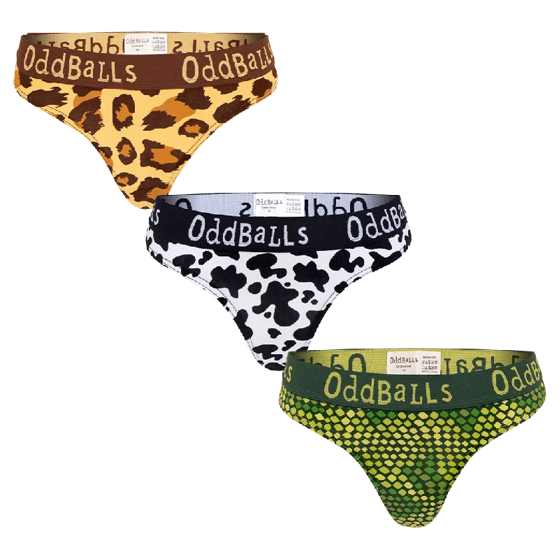 Jungle Bundle - Ladies Thong 3 Pack Bundle