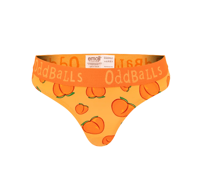 Peach - emoji® - Ladies Thong