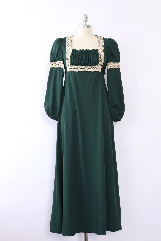 Pine Green Princess Dress S/M