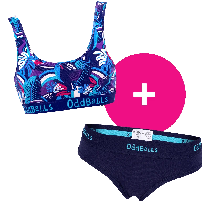 Toucan - Women's Bralette and Plain Briefs Bundle